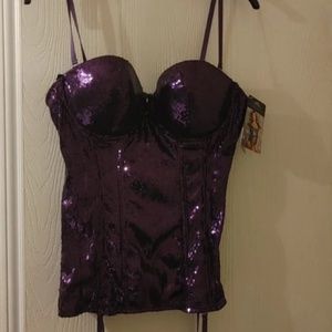 1x sequin corset NWT Just Sexy